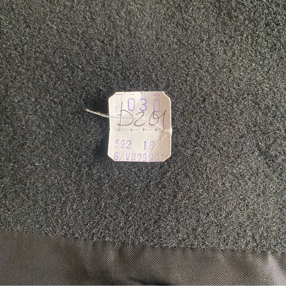 Cinzia Rocca Women’s Black Wool Angora Collared Walking Dress Coat Size 16 US - Picture 8 of 16